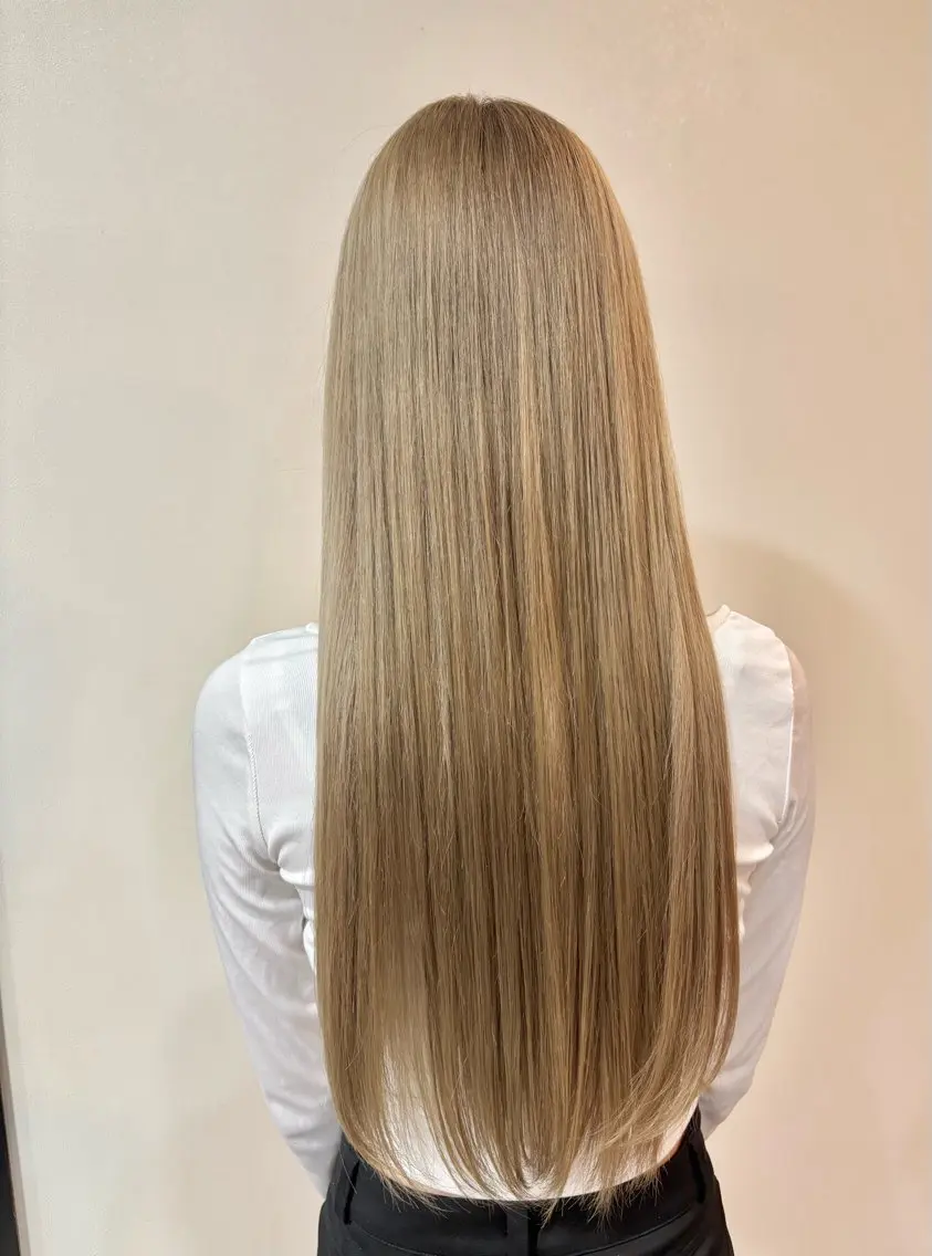 ロング カラー ブリーチ ブロンド ロング 木下 みさきのヘアスタイル