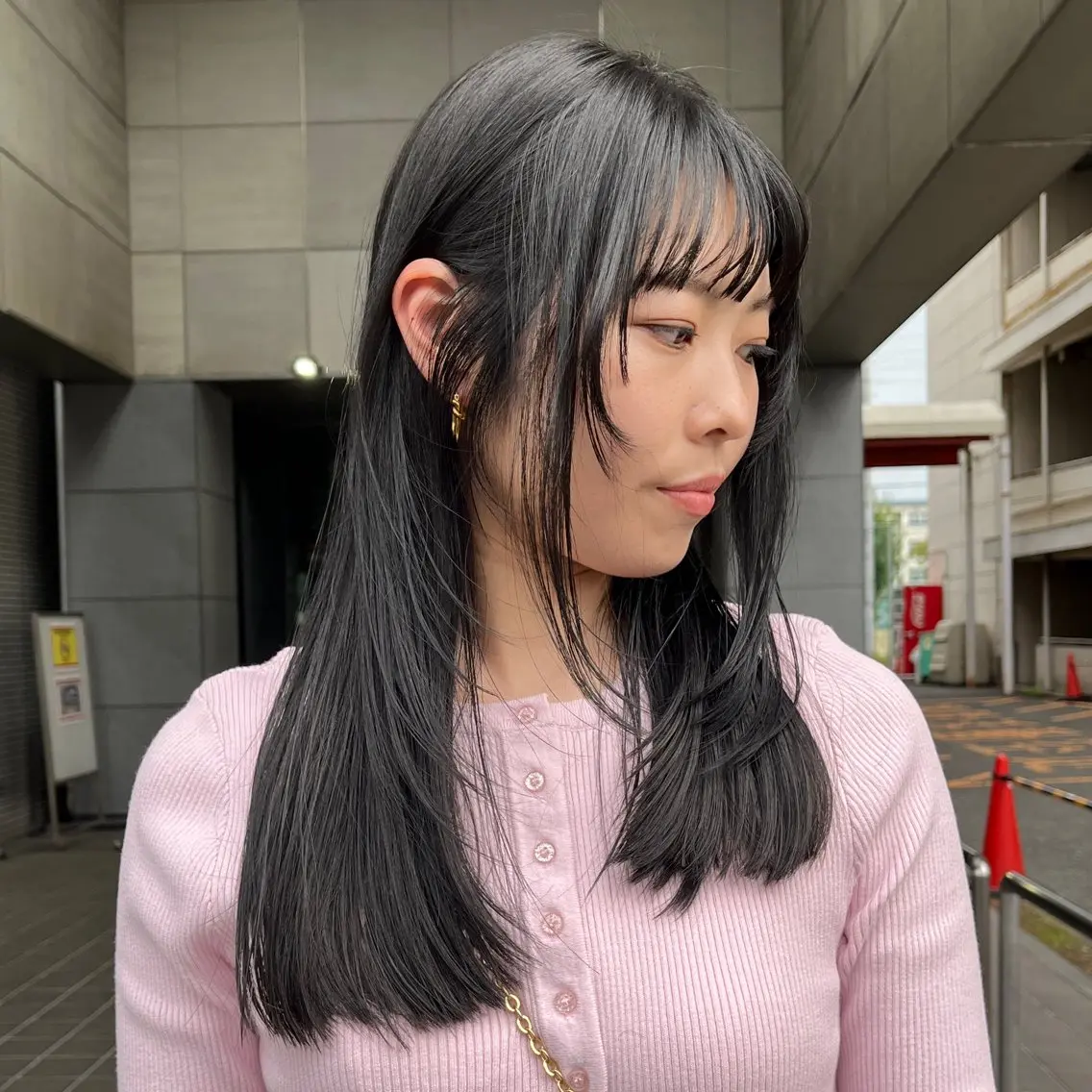 ミディアム カット ヘアカラー たおちゃん／レイヤー ／透明感カラーのヘアスタイル