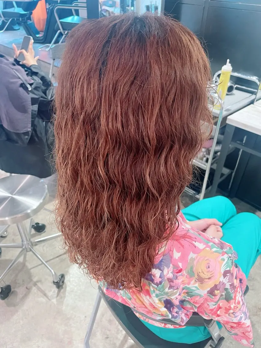セミロング セミロングパーマ カット mitchy モデル様募集中♪のヘアスタイル