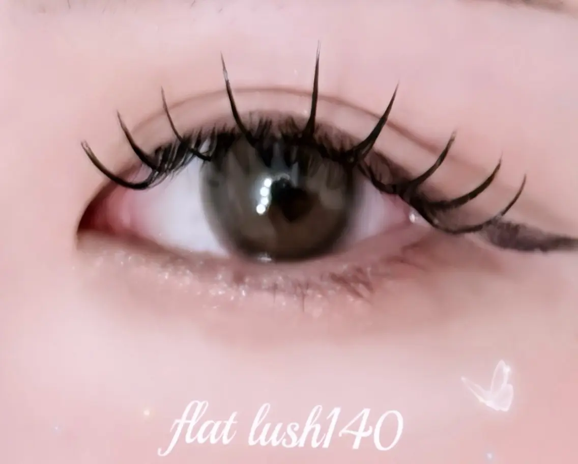 【軽い付け心地で持ちUP✨】フラットラッシュ60本の写真