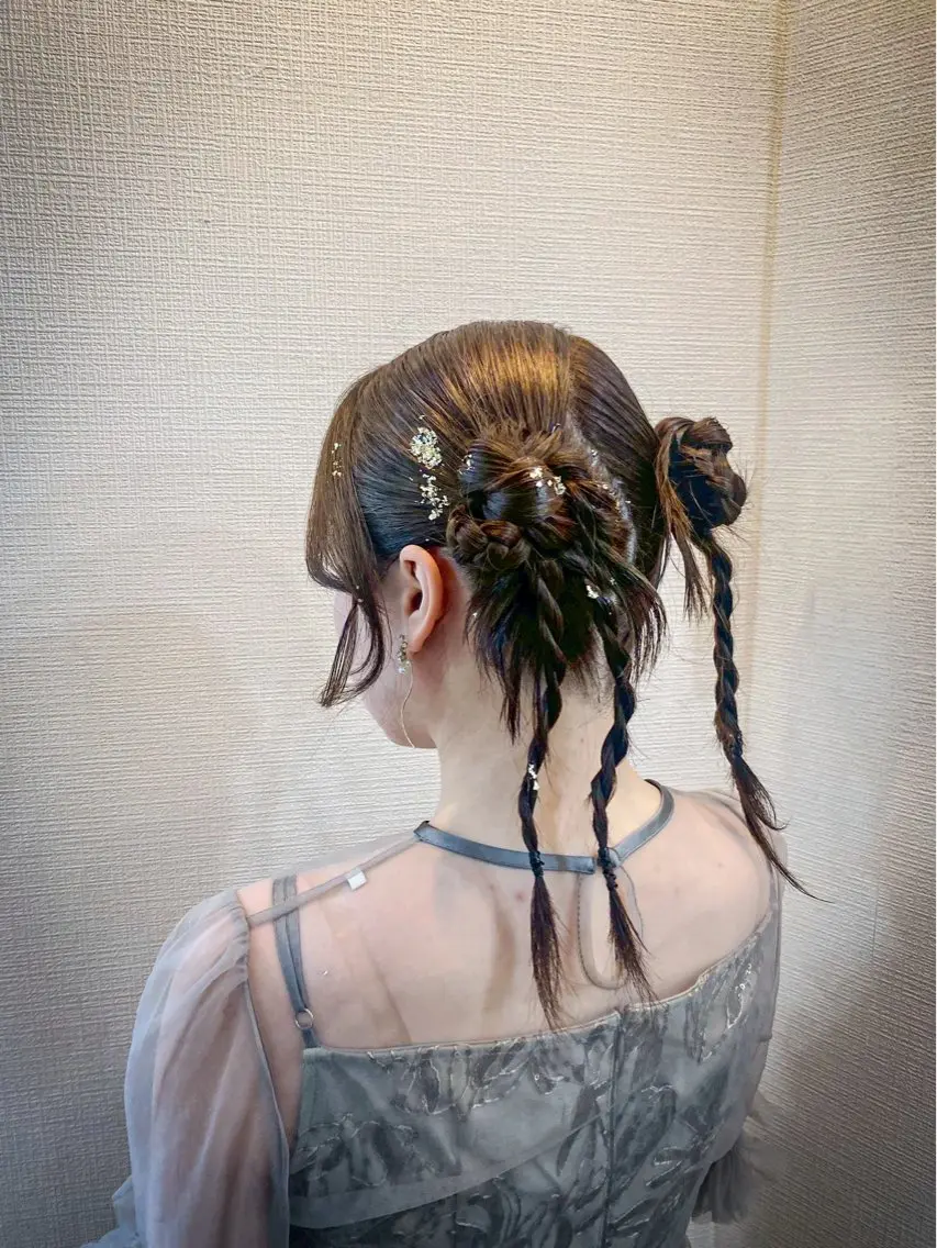 ヘアアレンジ ヘアセット hair make もりした　ゆうのヘアスタイル