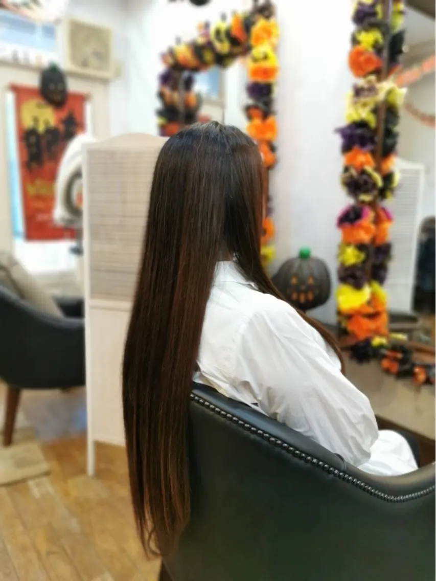 ロング 上間 洋子のヘアスタイル