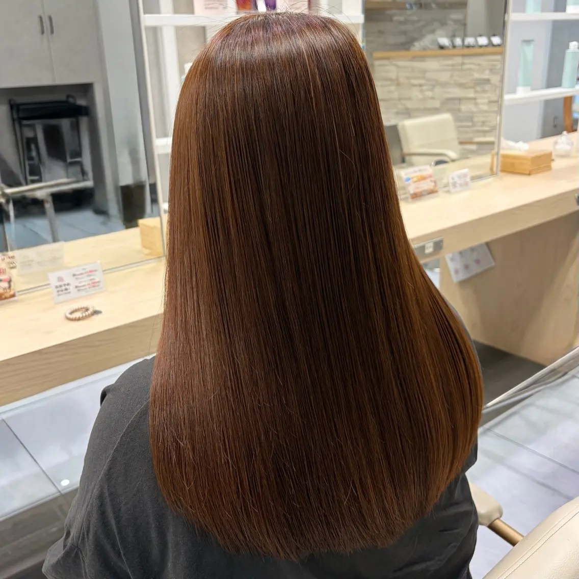 ロング 縮毛矯正 カット 縮毛矯正 ダウンパーマ特化💎 ボブ・レイヤーりなのヘアスタイル