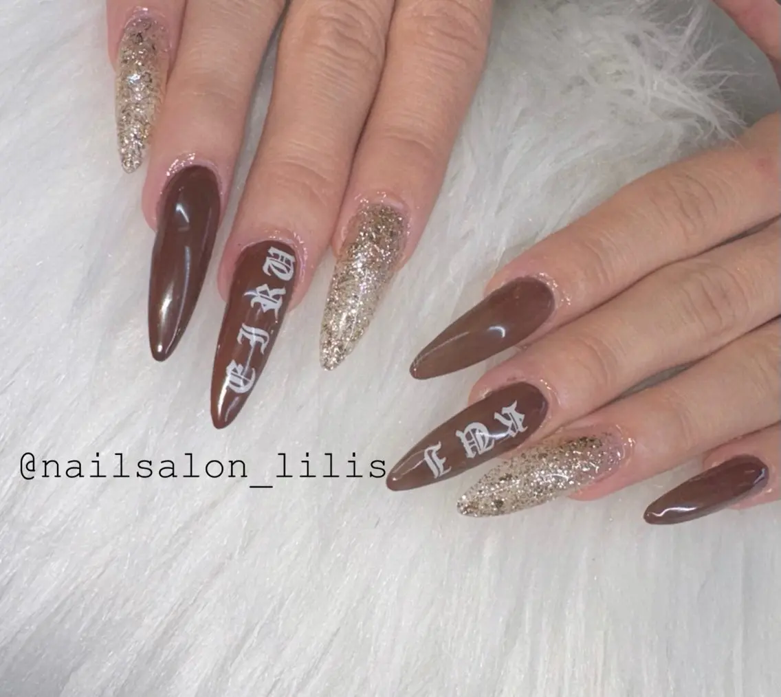 ネイル ラメ(グリッター) ハンドネイル nailsalon Lilisのネイルデザイン