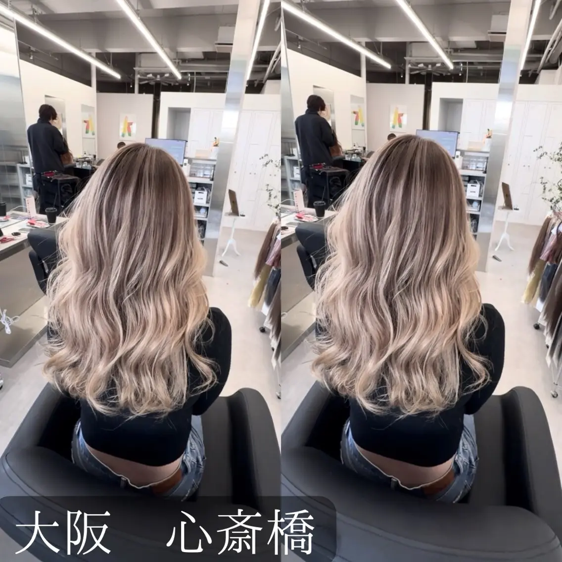 ロング カラー エクステ hair &eye LAWE.店長のヘアスタイル