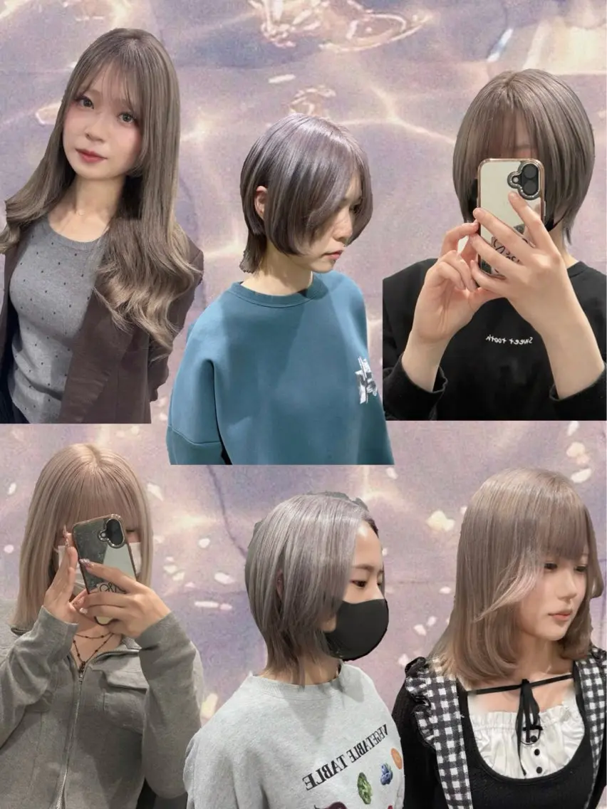 ミディアム label はしぐち ななみのヘアスタイル
