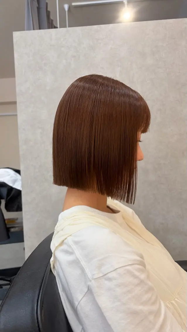 ミディアム カラー カット ヘアカラー トリートメント 🎀透明感カラー /ケアブリーチ🎀のヘアスタイル