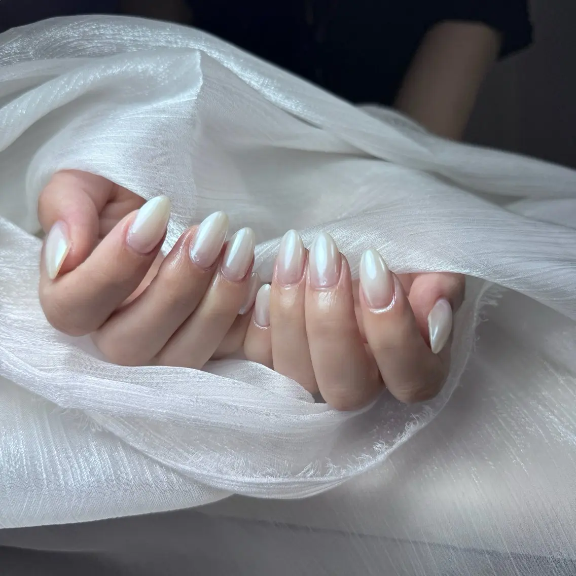 ネイル チークネイル フレンチネイル グラデーション 韓国ネイル マグネットネイル ハンドネイル Hana Nailのネイルデザイン