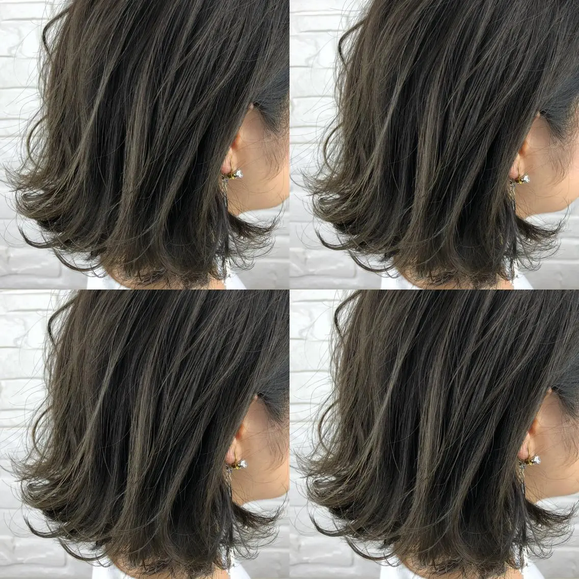 ショート カラー グレージュ ハイライトカラー ハイライト カット ヘアカラー 上川 開生のヘアスタイル