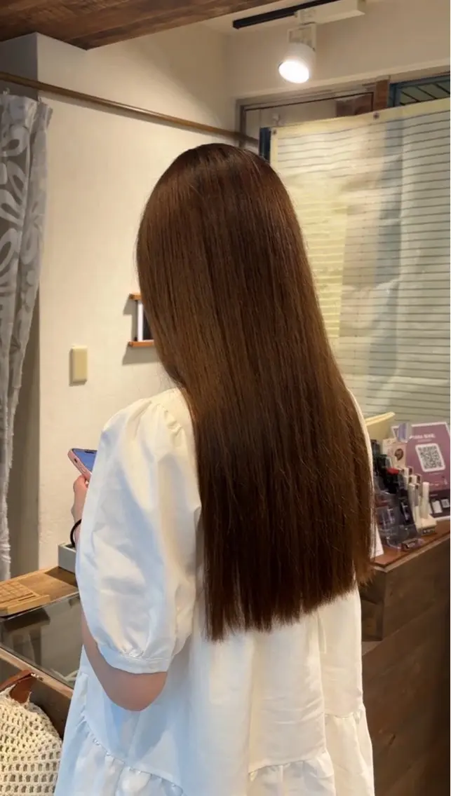 ロング カラー カット ヘアカラー カットモデル募集 まなとのヘアスタイル