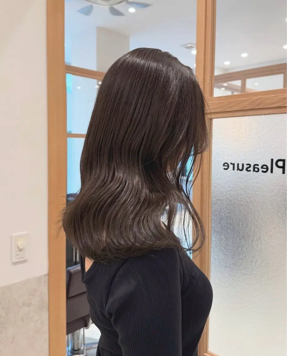 セミロング カット ヘアカラー トリートメント 𓍯柔らかhair 𓍯 yukinoのヘアスタイル