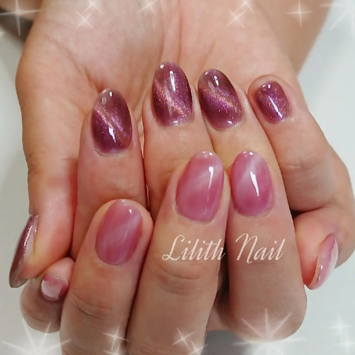 ネイル マグネットネイル ハンドネイル Lilith Nailのネイルデザイン