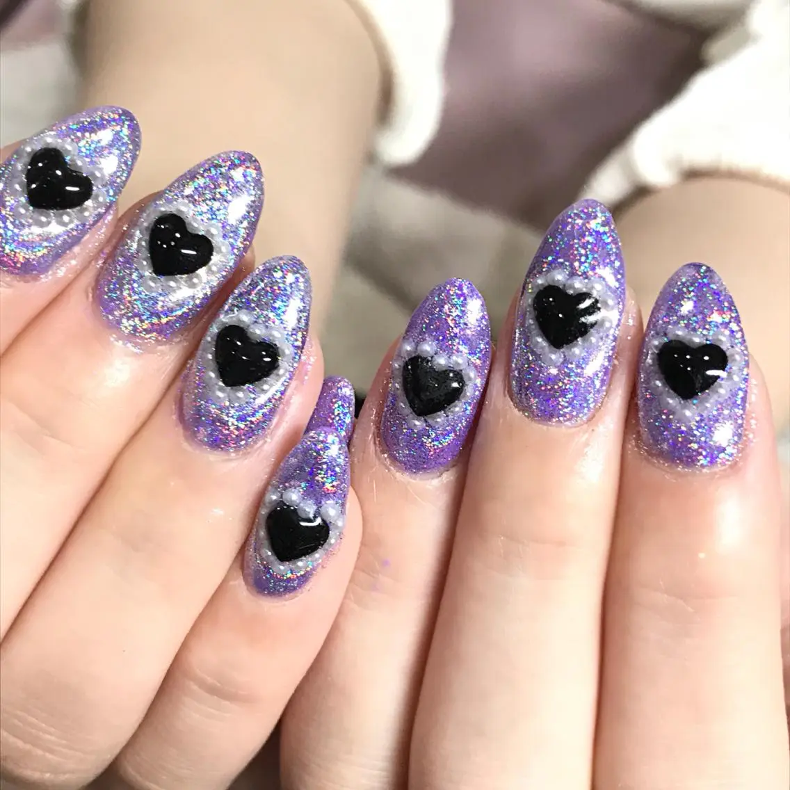 ネイル 渋谷／チップ長さ出し 👑アプレgel-xのネイルデザイン