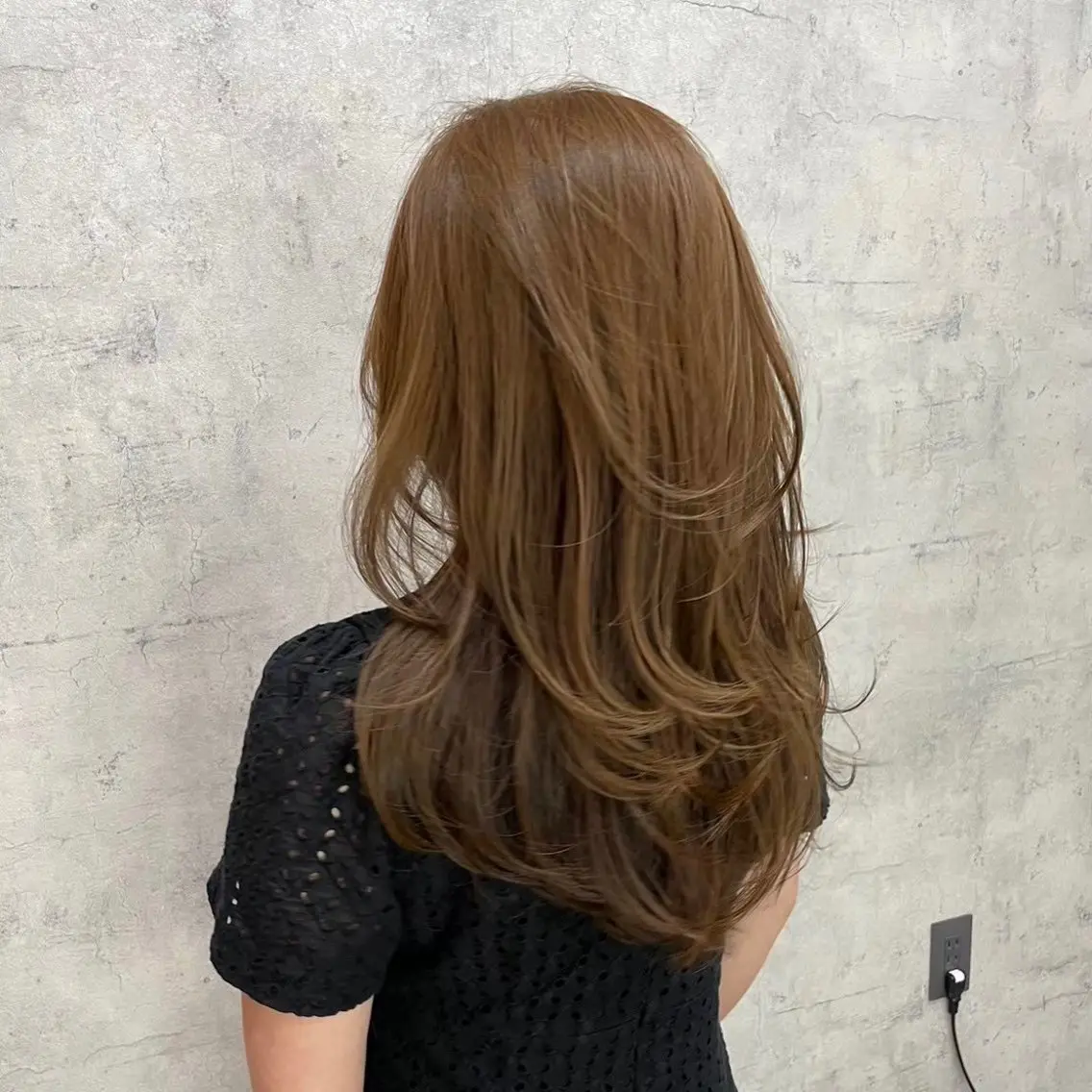 ロング カラー エクステ・レイヤ ーカット松下宗翔のヘアスタイル