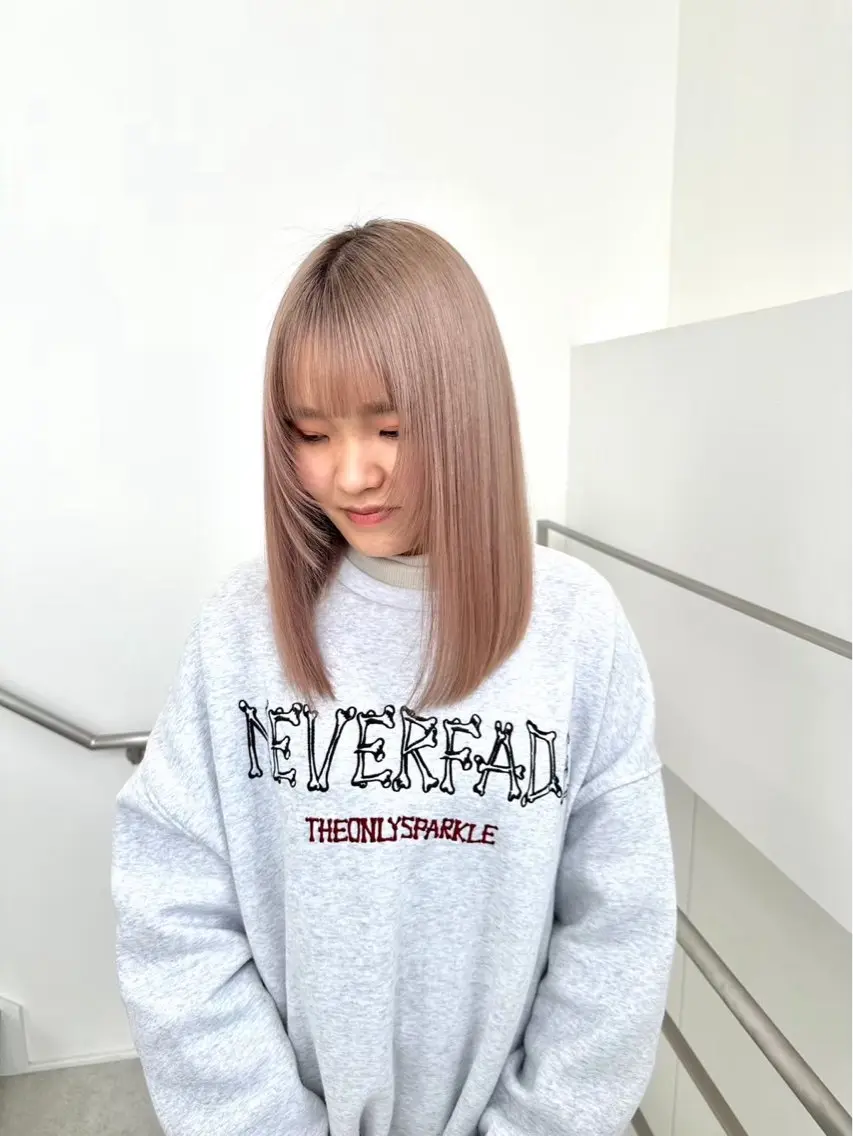 ミディアム カラー 我舞谷 将人のヘアスタイル