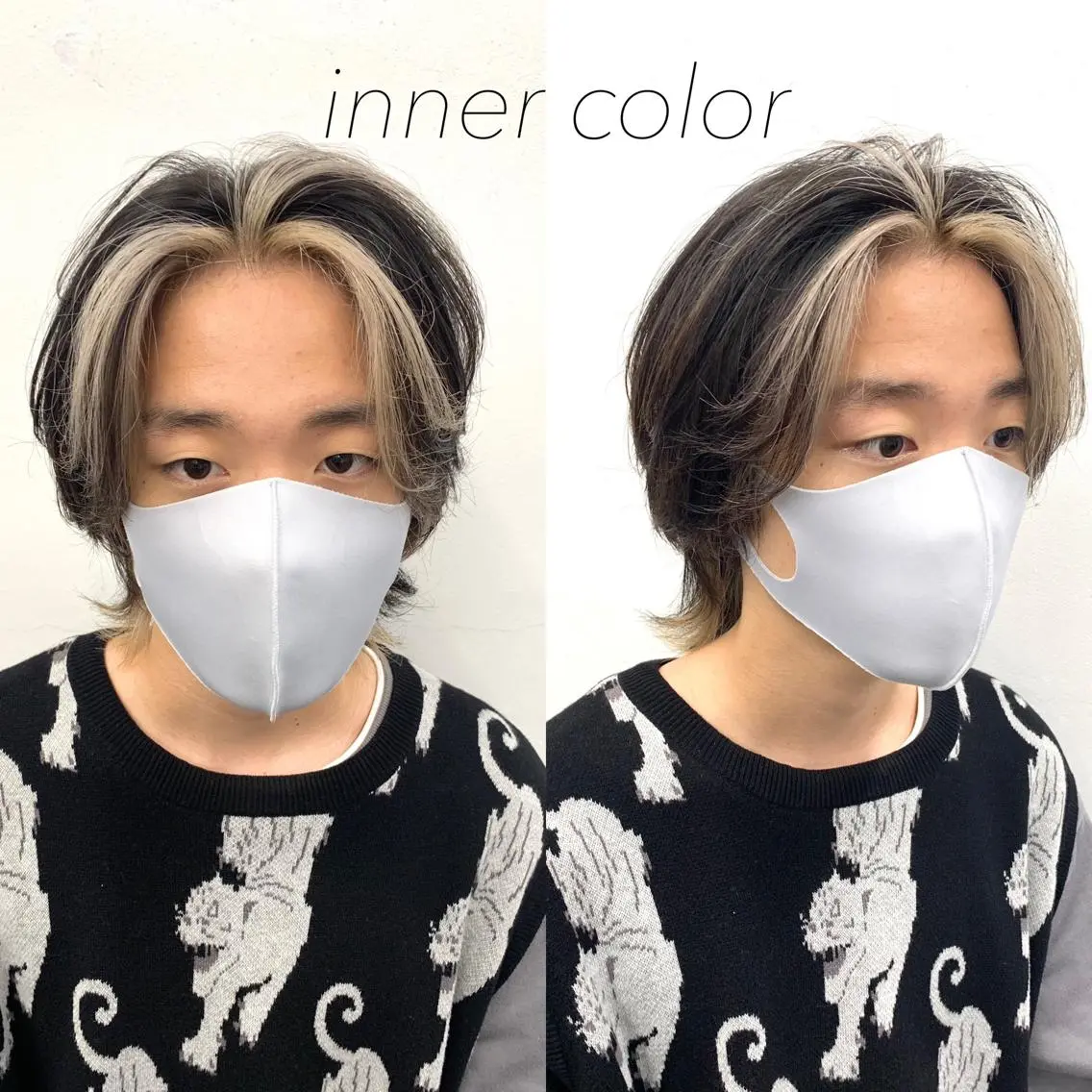 ショート カラー ミストバング  フェイスフレーミング インナーカラー レイヤーカット/艶髪 ✨💭KIRARIのヘアスタイル