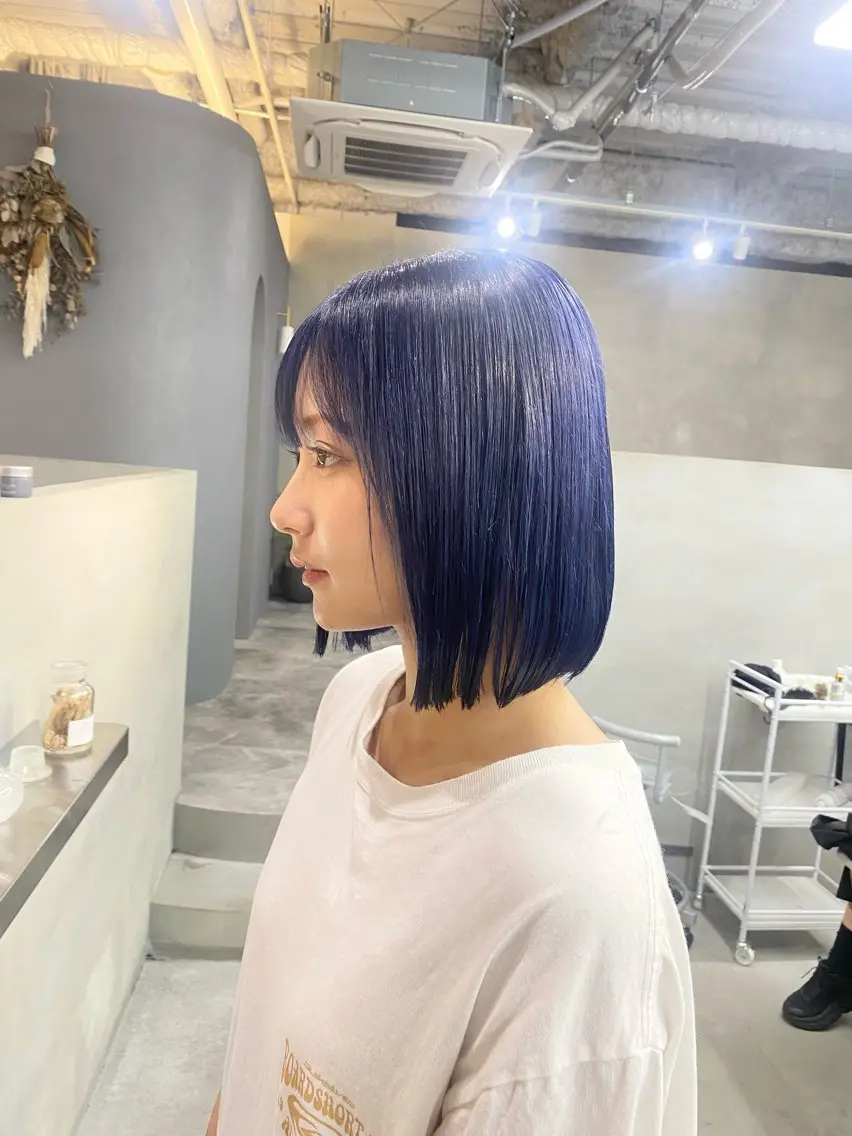 ミディアム カラー ヘアカラー 前橋 姫奈のヘアスタイル