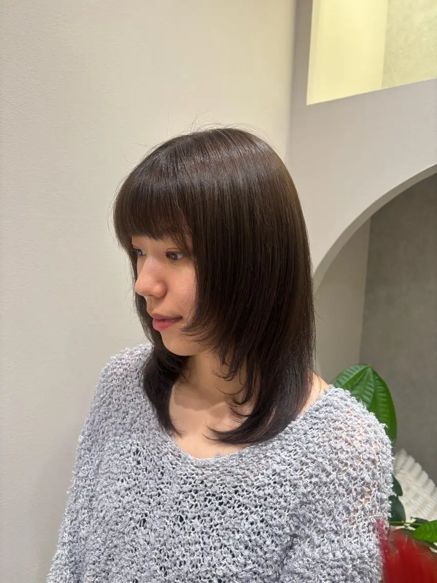 ミディアム ハイレイヤー レイヤーカット kanon 🎀今池のヘアスタイル
