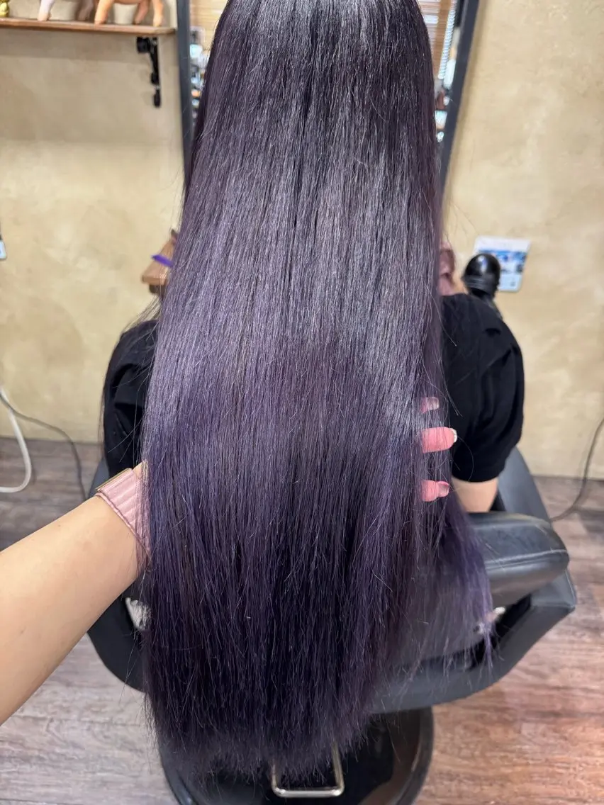 ロング カラー ヘアカラー 艶カラー🎀 YUUKAのヘアスタイル