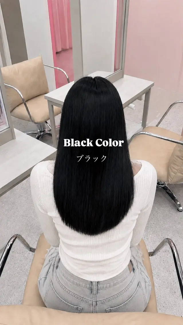 カラー 黒髪 透明感カラー ヘアカラー COCO / ayaneのヘアスタイル