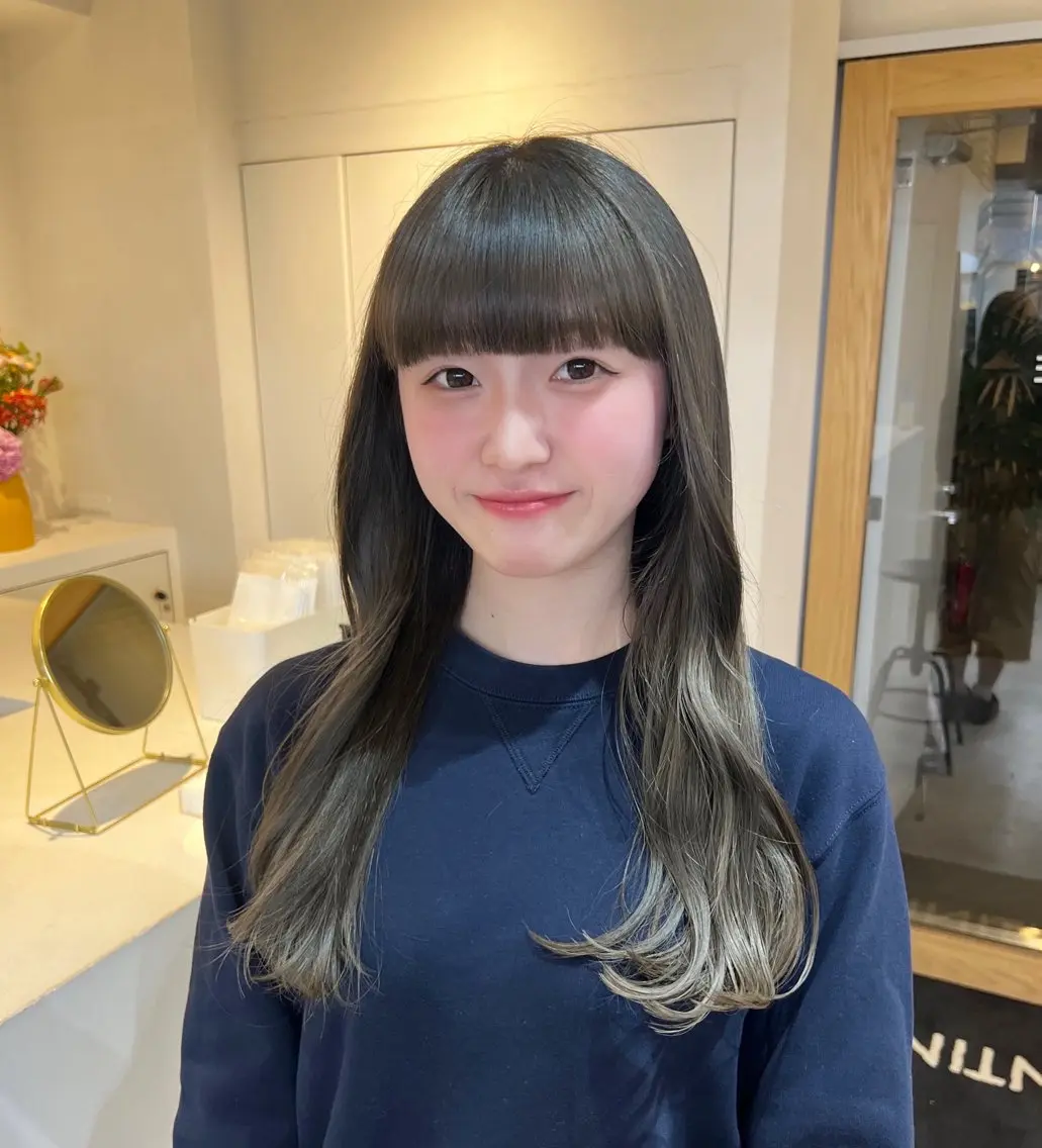 カラー カット ヘアカラー トリートメント 表参道/kozue/ 艶髪/髪質改善のヘアスタイル