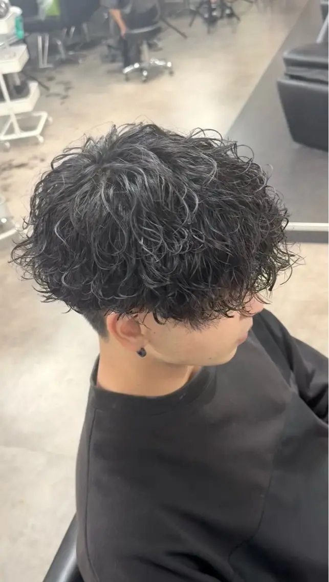 パーマ メンズ パーマ 【縮毛矯正】 璃音のヘアスタイル