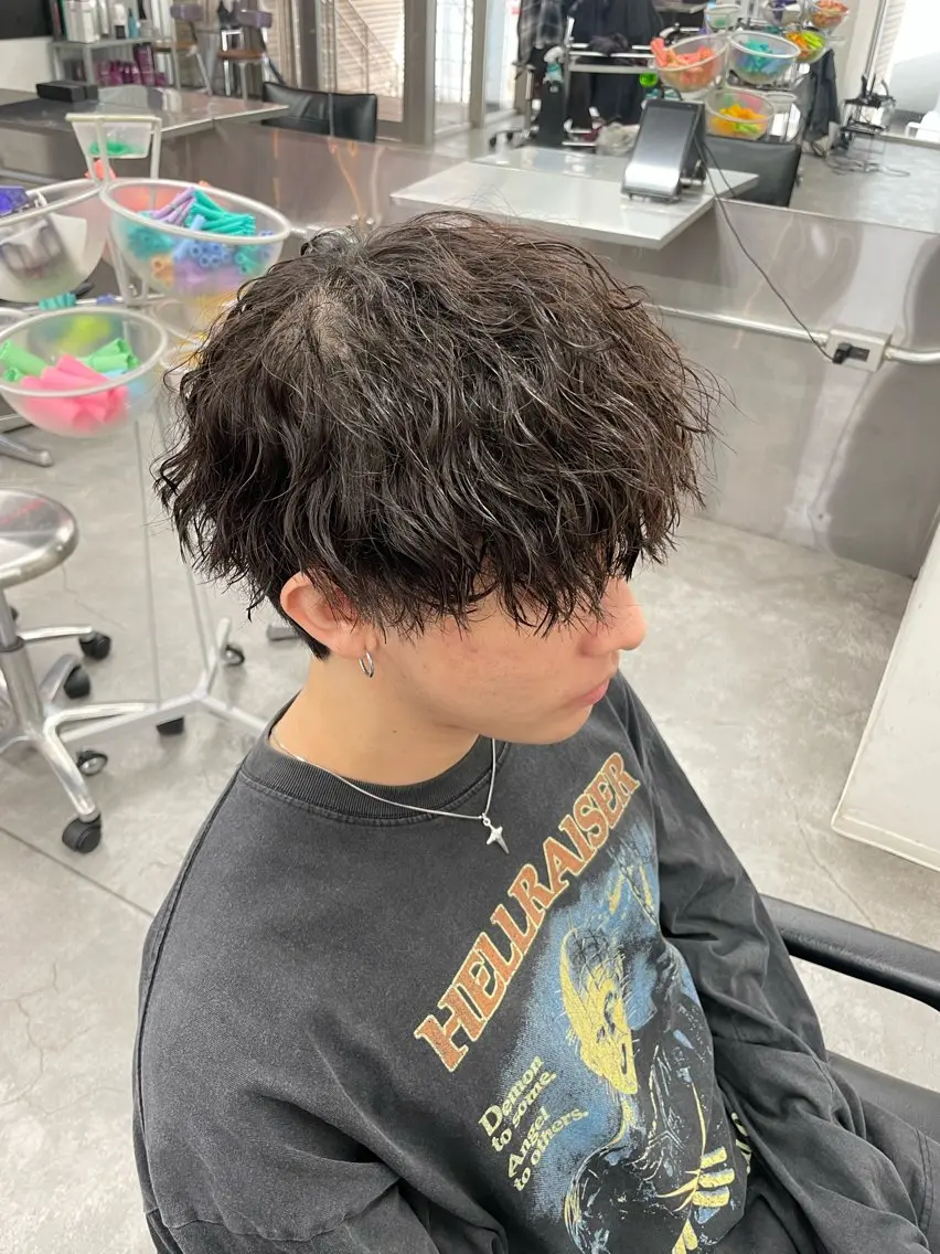 パーマ メンズ カット パーマ 町田エリアＮｏ．１/ パーマ特化/太田京希のヘアスタイル