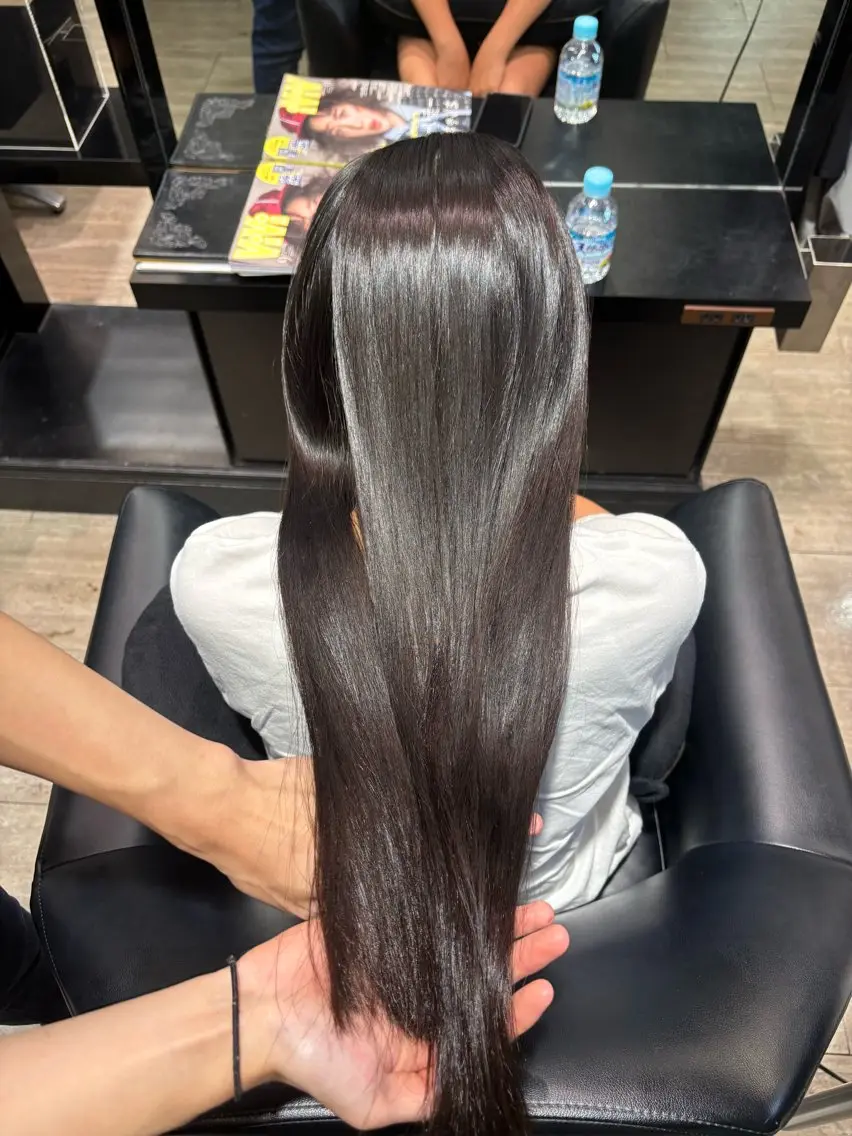 ロング 縮毛矯正 縮毛矯正 水野 聖哉のヘアスタイル