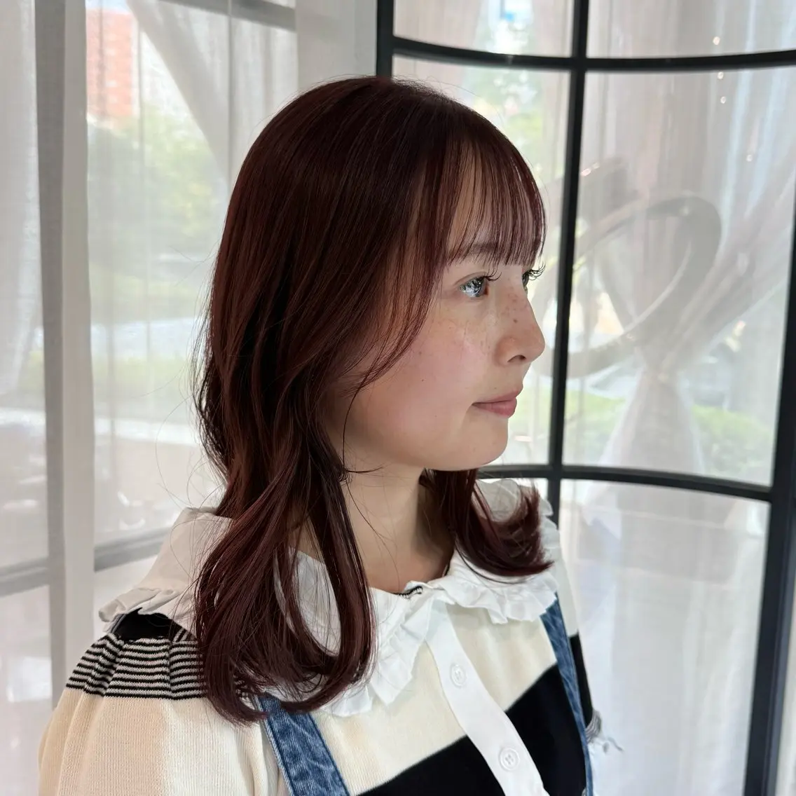ミディアム カラー ラベンダーカラー ピンクカラー ピンクラベンダー カット ヘアカラー nana/レイヤー /ボブ/梅田のヘアスタイル