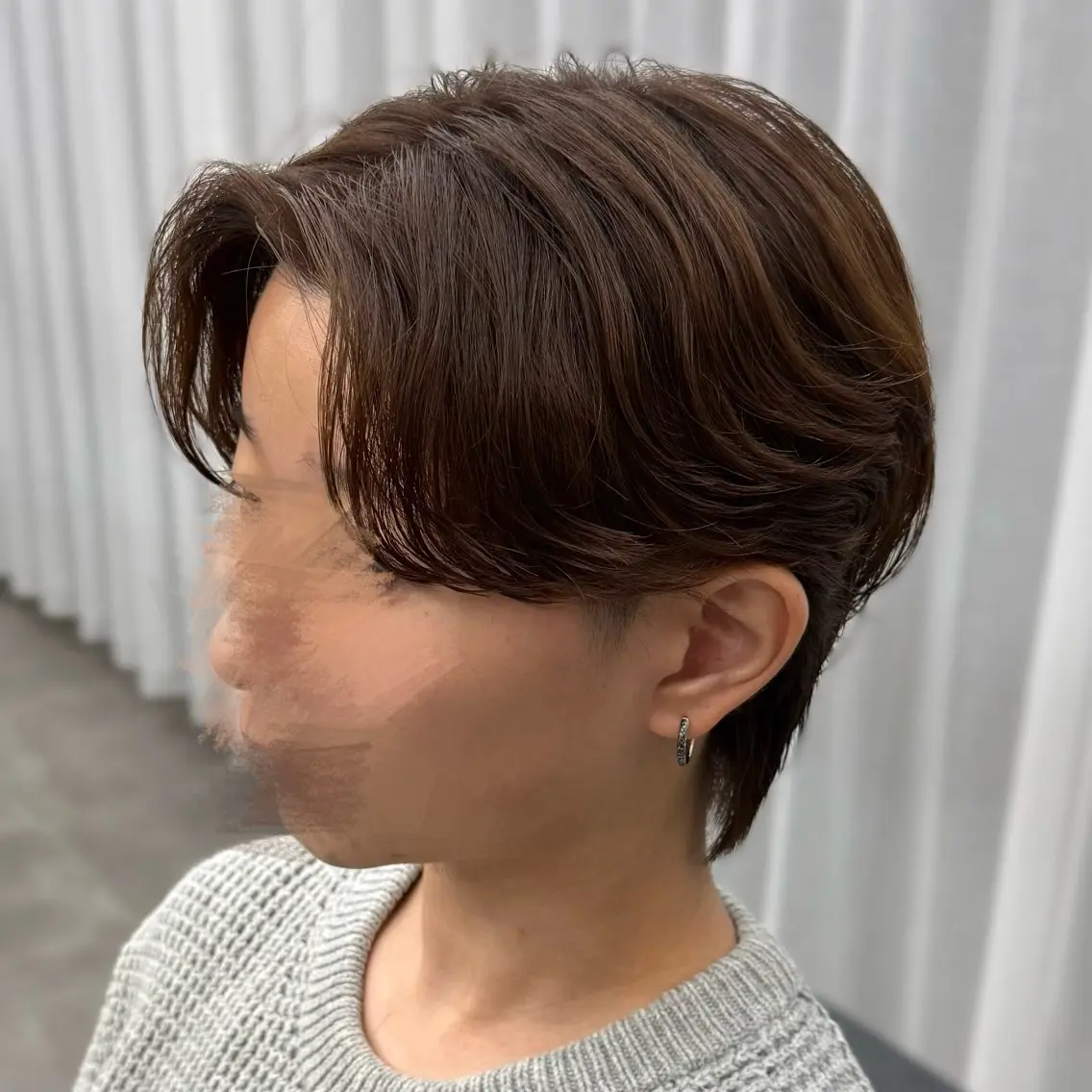 パーマ メンズ センターパート メンズパーマ ニュアンスパーマ パーマ 楓🍁毛流れ パーマ/無造作パーマのヘアスタイル