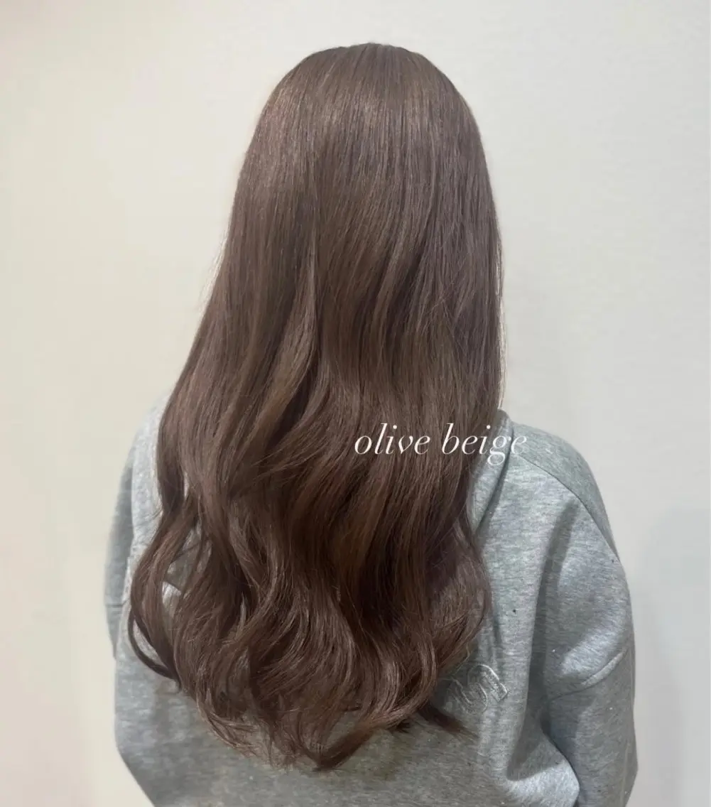 ロング カラー カット トリートメント 透明感カラー／ 艶感カラー／RAMUのヘアスタイル