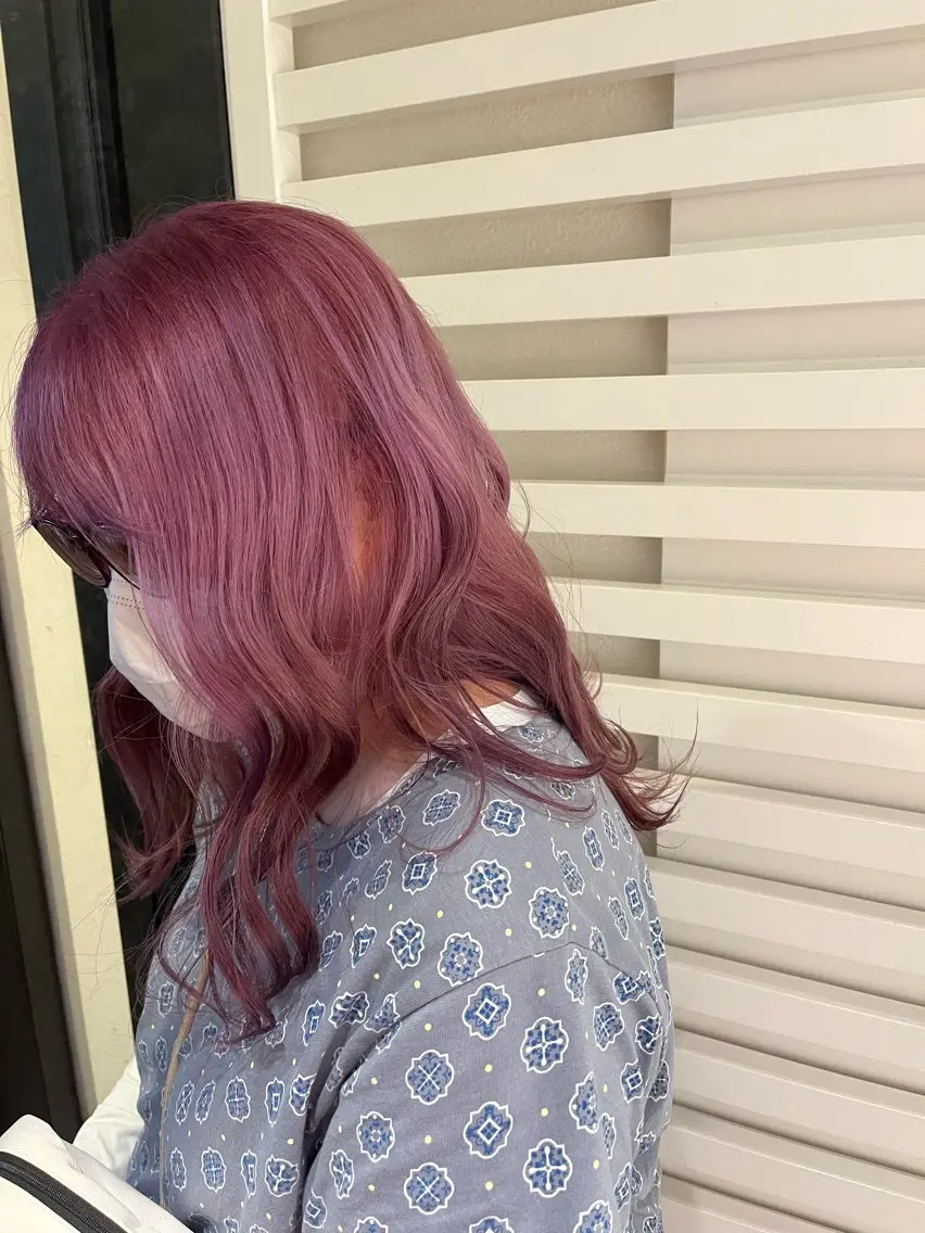 カラー 梶 久菜乃のヘアスタイル