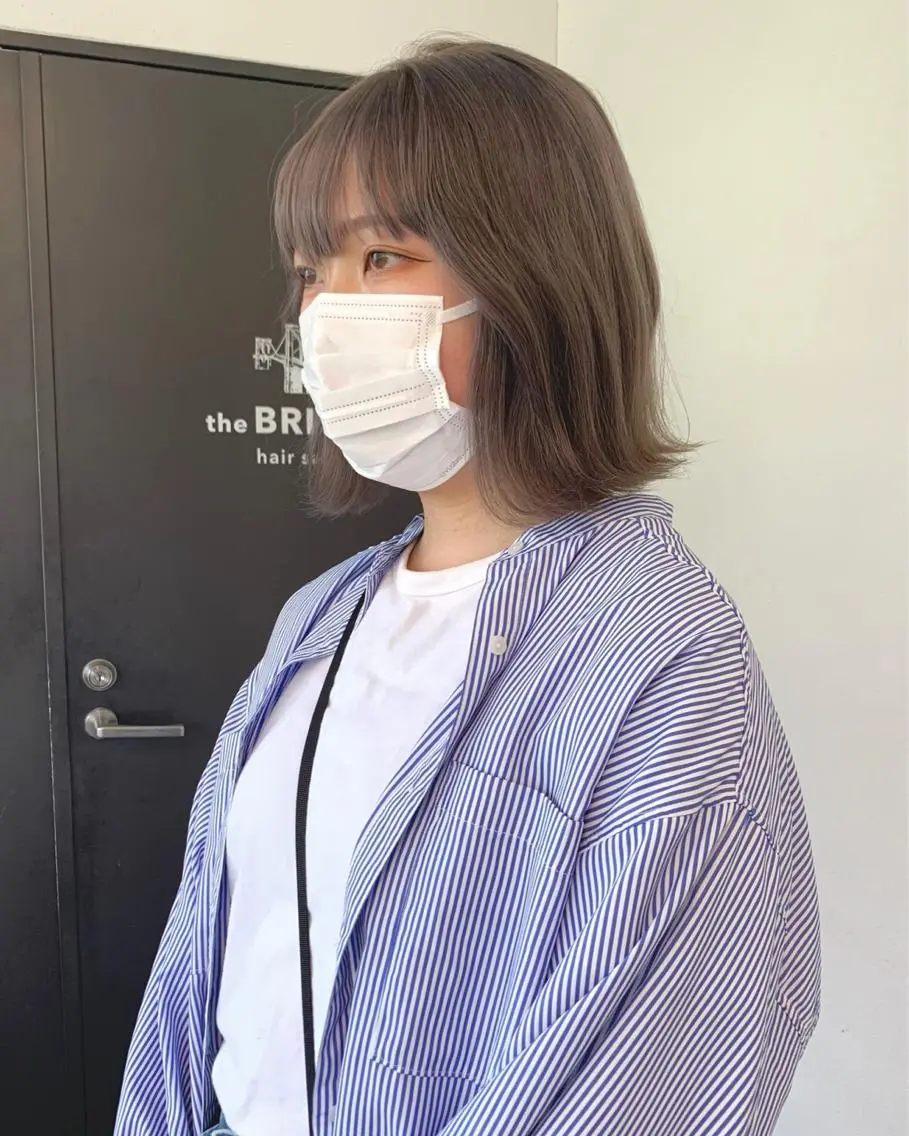 【前髪だけ切りたい方に💛】前髪カット&全体ブリーチ+透明感シアーカラー&3ステップトリートメント❤︎の写真