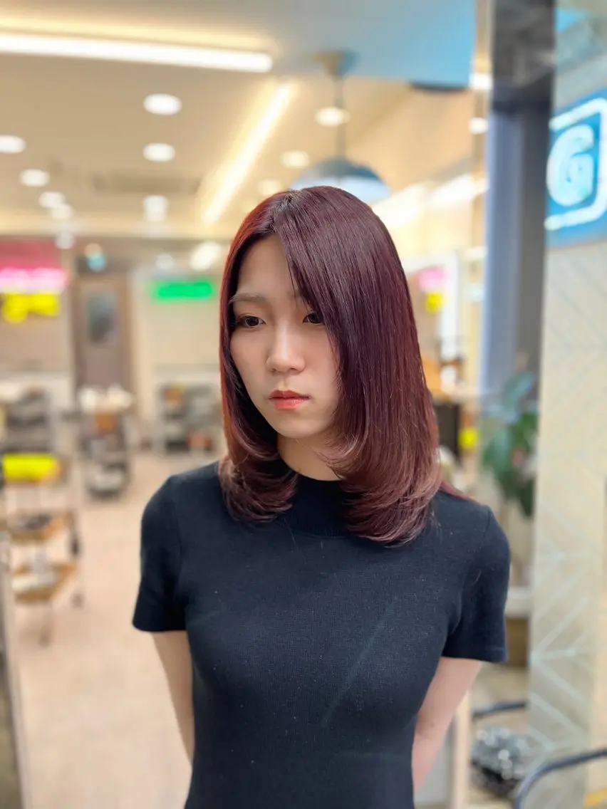 ミディアム 酒井 隆斗のヘアスタイル