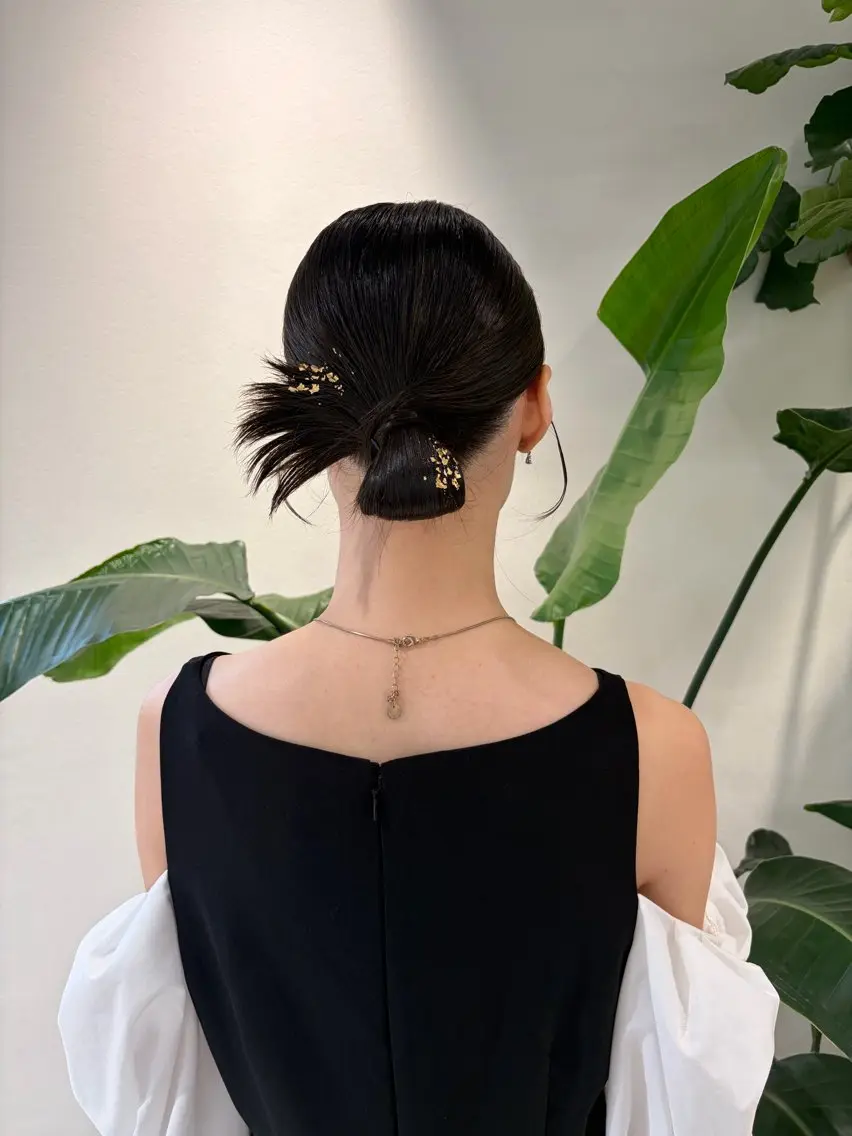 ミディアム ヘアセット ボブパーマ／アレンジ Onのヘアスタイル