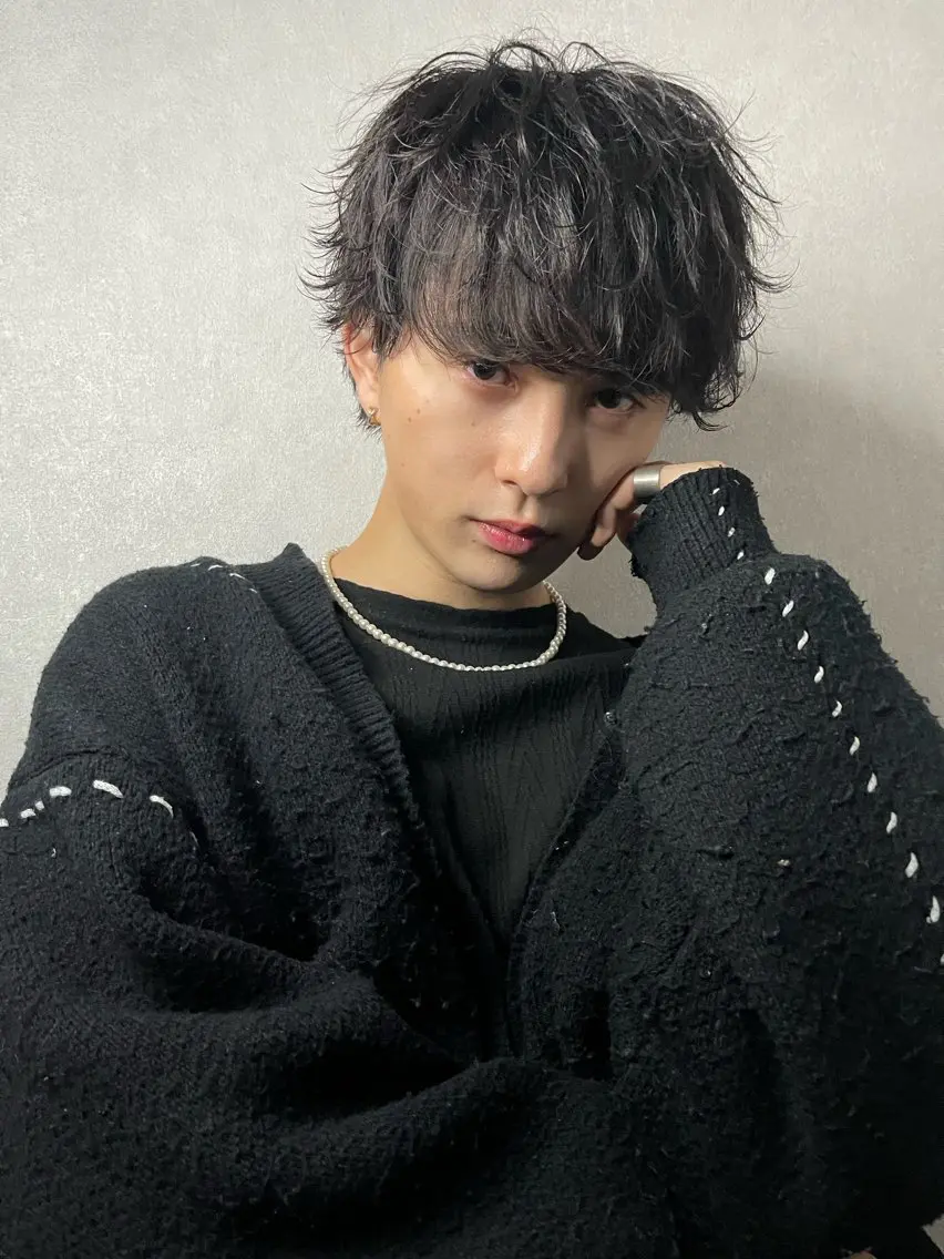 メンズ メンズ韓国風 マッシュ メンズパーマ 波巻きパーマ 波巻きスパイラル 近藤剛 浦和のヘアスタイル