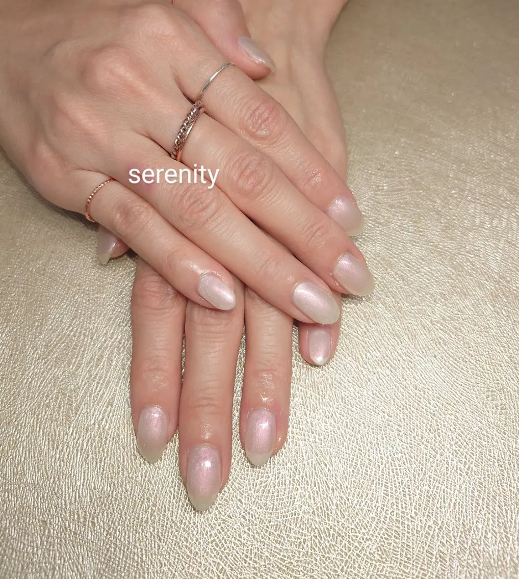 ネイル ワンカラーネイル ホワイト ハンドネイル nail  serenityのネイルデザイン