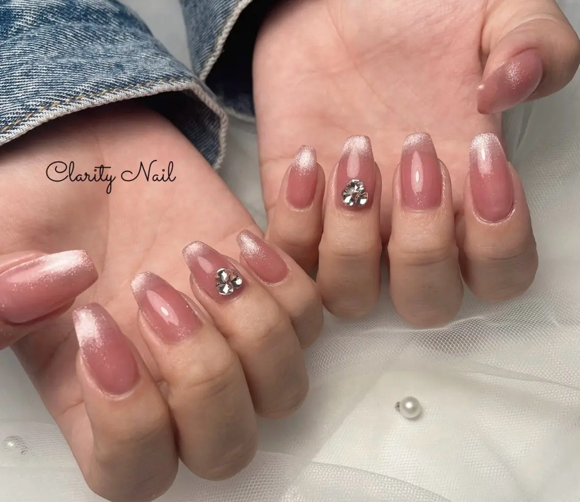 ネイル マグネットネイル ワンカラーネイル ハンドネイル Clarity Nailのネイルデザイン