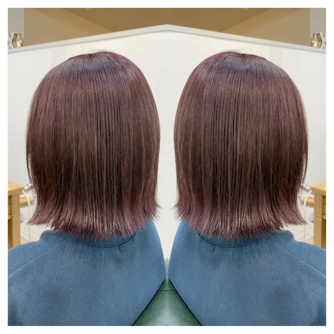 ミディアム カラー カット ヘアカラー トリートメント 村山 茉衣のヘアスタイル