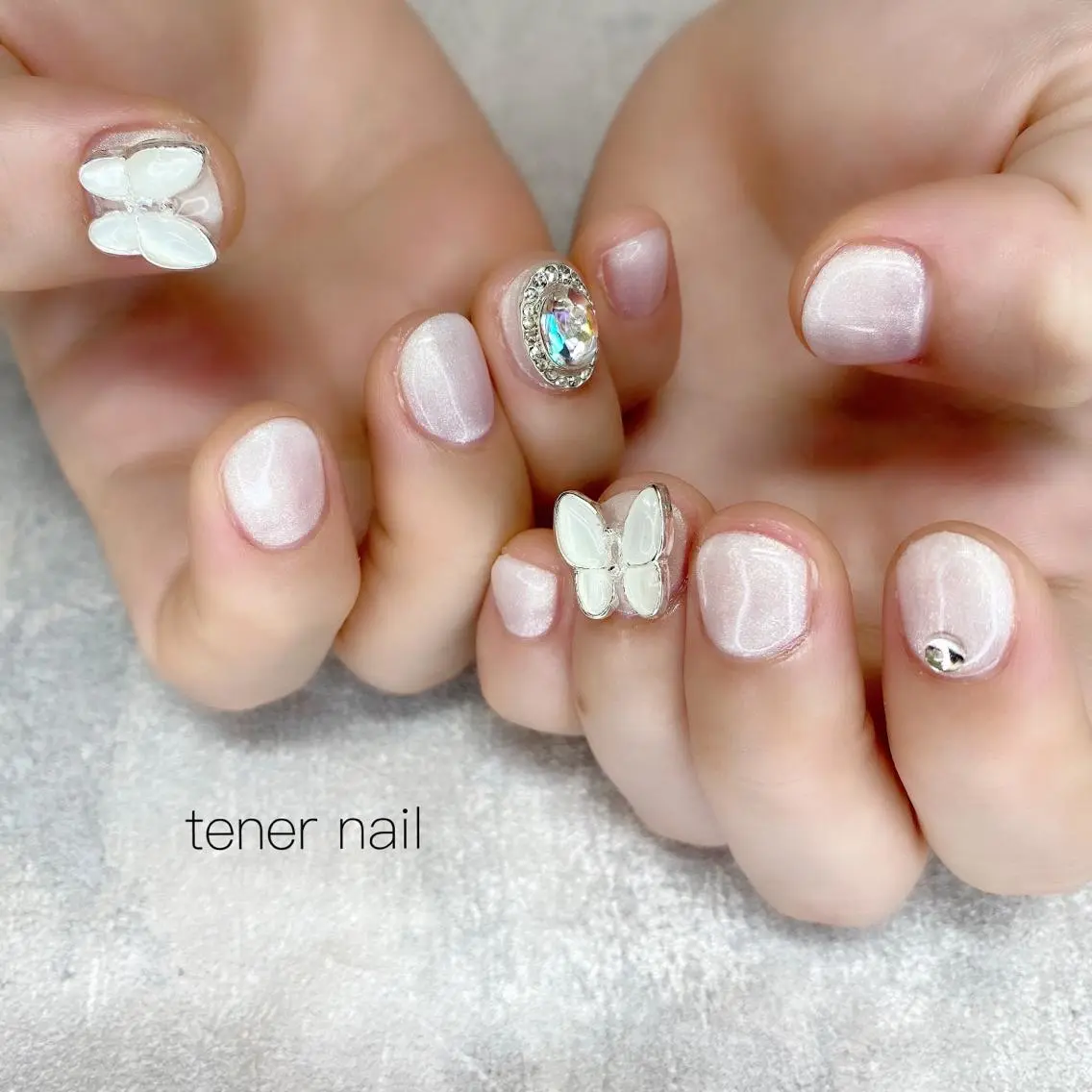 ネイル ワンカラーネイル ホワイト テネルネイル tener nailのネイルデザイン