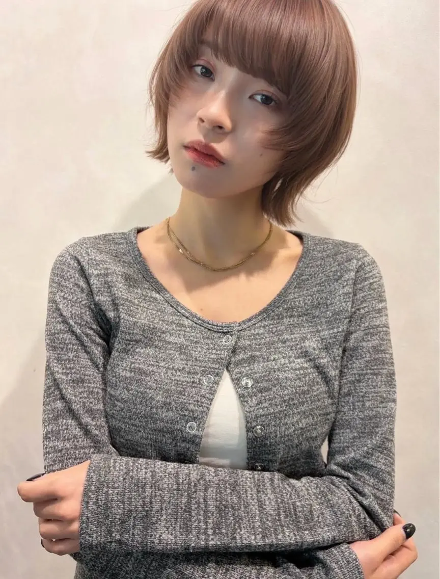 🍍肩上カット➕シャンプー➕うる艶トリートメント🍍🫧ハンサムショート、ショートボブ、切りっぱなしボブなどなど💕の写真