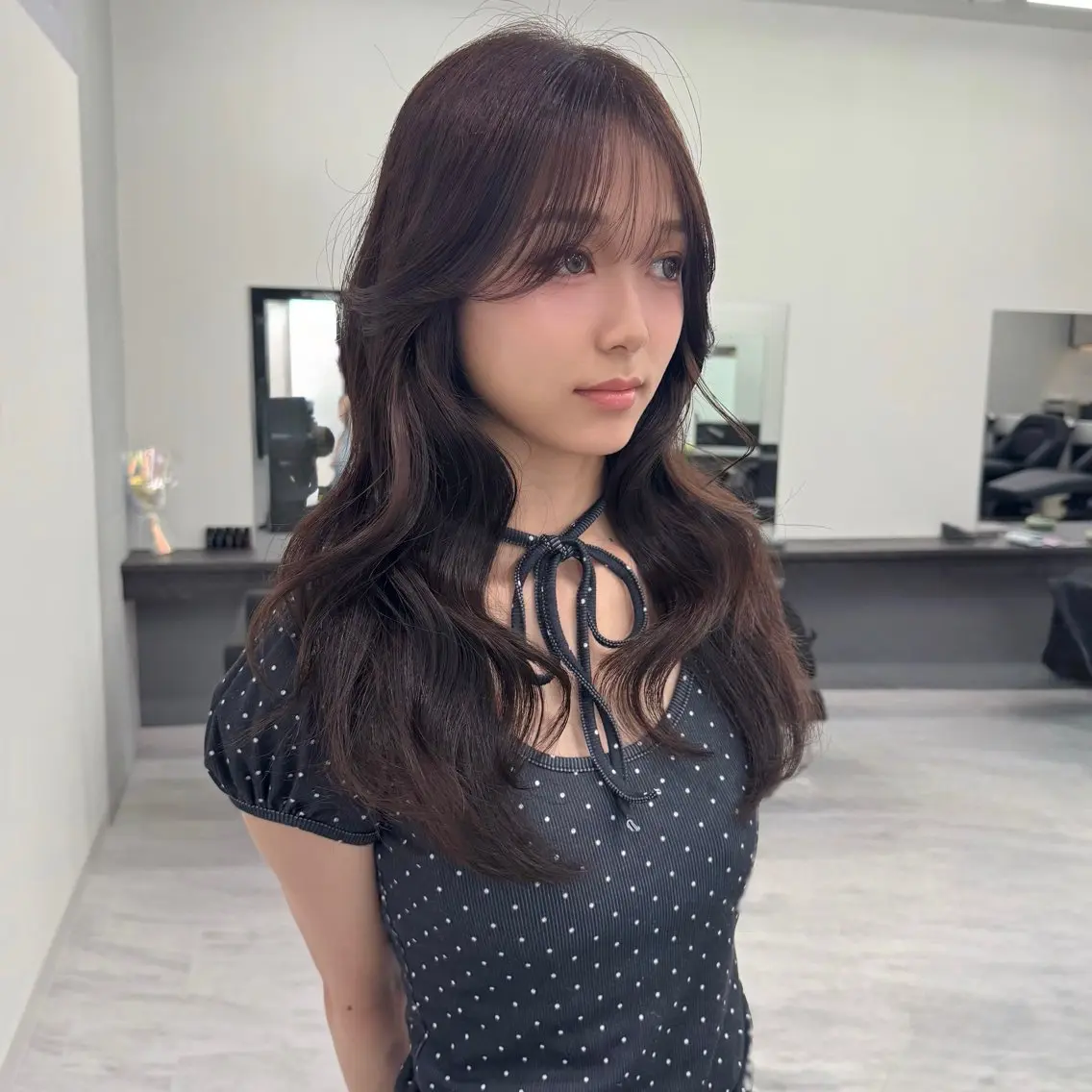【⭐️特別営業時間外クーポン⭐️】レイヤーカット＋透明感カラー【ロングのみ】の写真