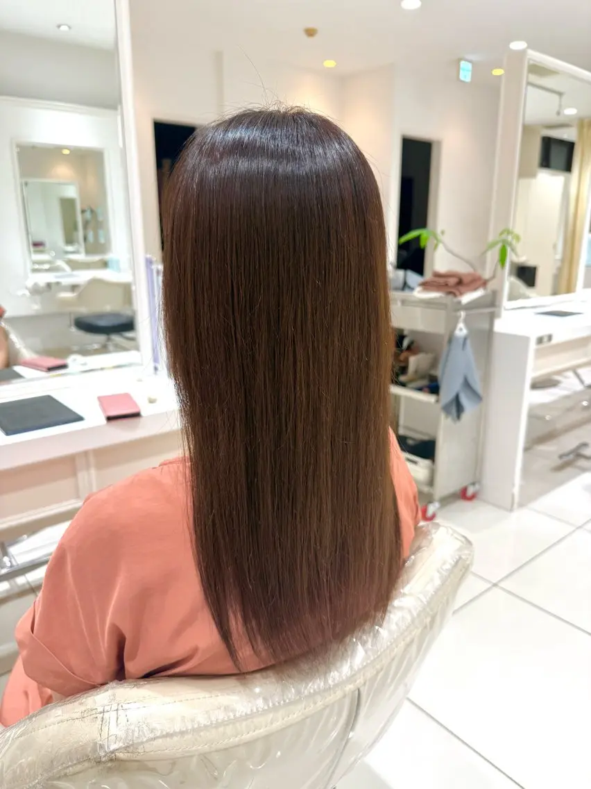 カラー パーマ 縮毛矯正 村瀬 友香のヘアスタイル