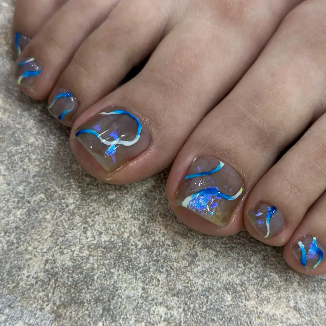 ネイル フットネイル nailsalon ∞ ﾐｶﾅﾙ ∞のネイルデザイン