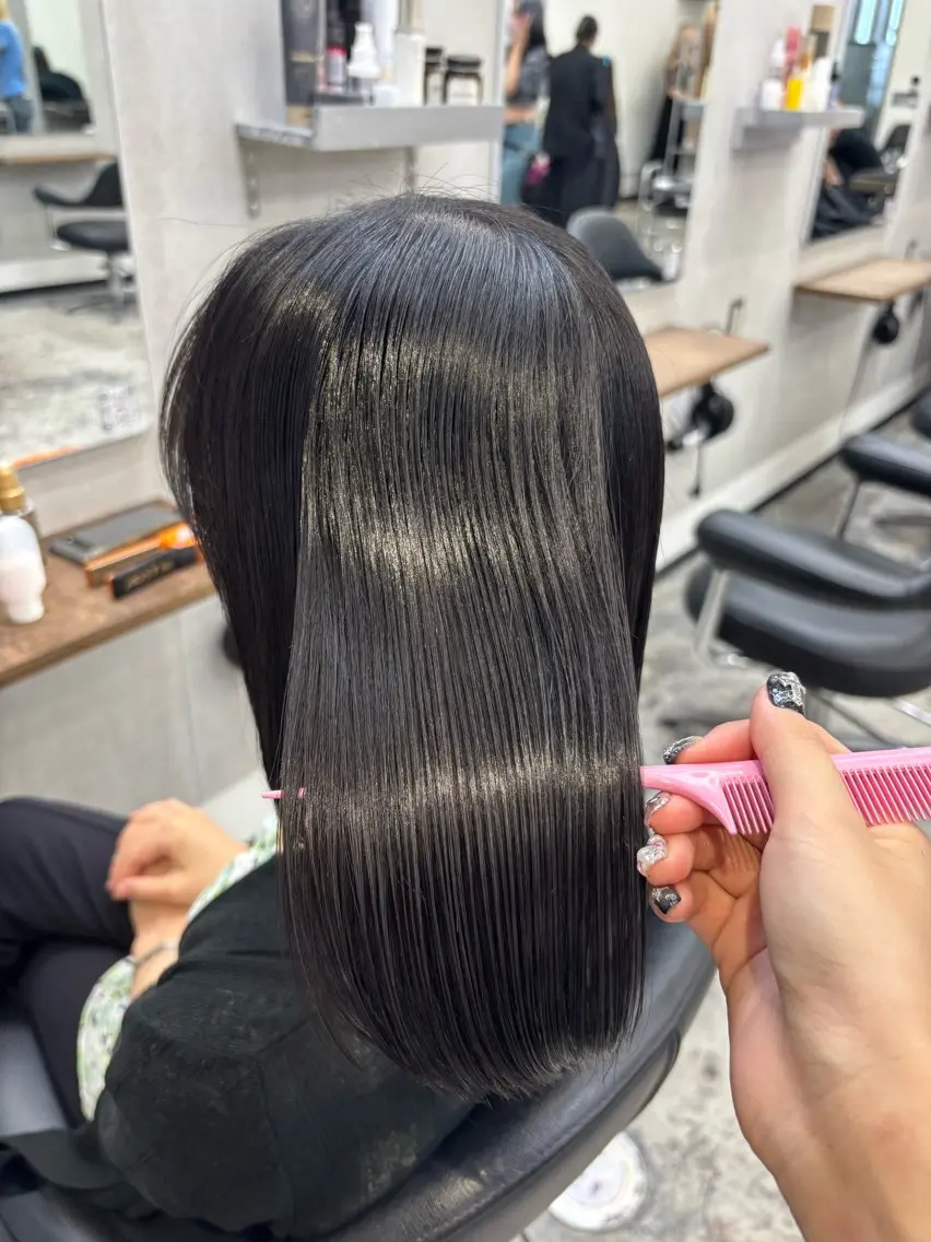 ミディアム カラー カット￥1100 🎀Yuri︎のヘアスタイル