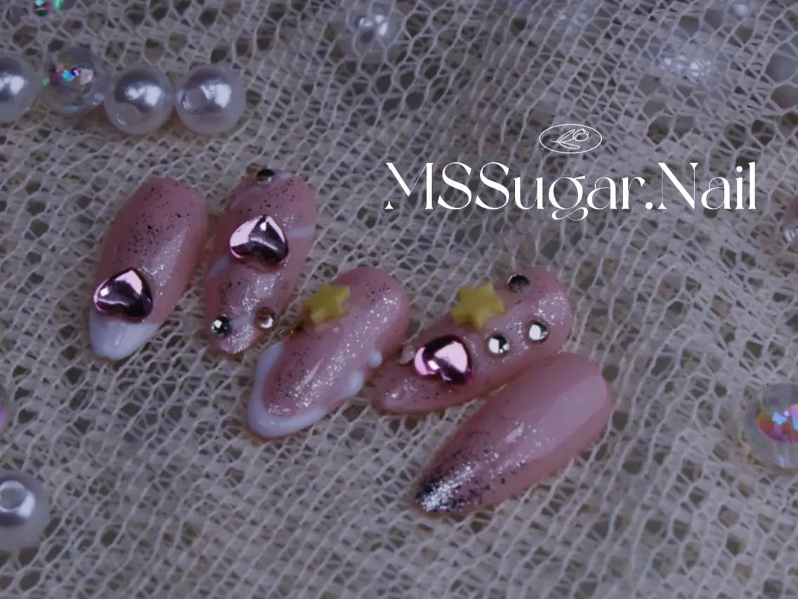 ネイル ハロウィン ロングネイル マグネットネイル スカルプネイル ネイルチップ ハンドネイル MSSugar Nailのネイルデザイン
