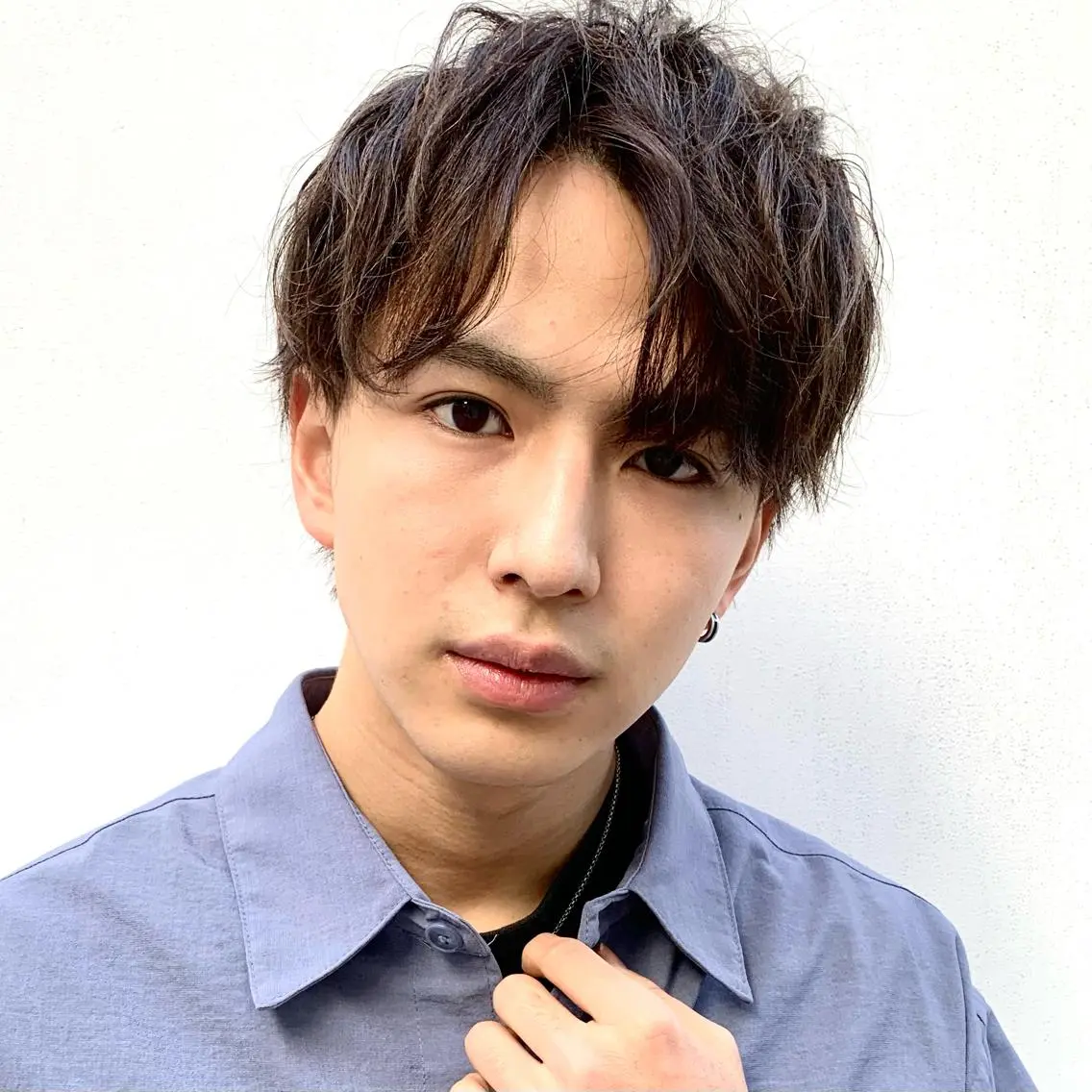 ショート パーマ メンズ センターパート メンズパーマ ニュアンスパーマ カット トリートメント ヘアセット 丁寧なカウンセリング 🌿Chiemi🌿のヘアスタイル