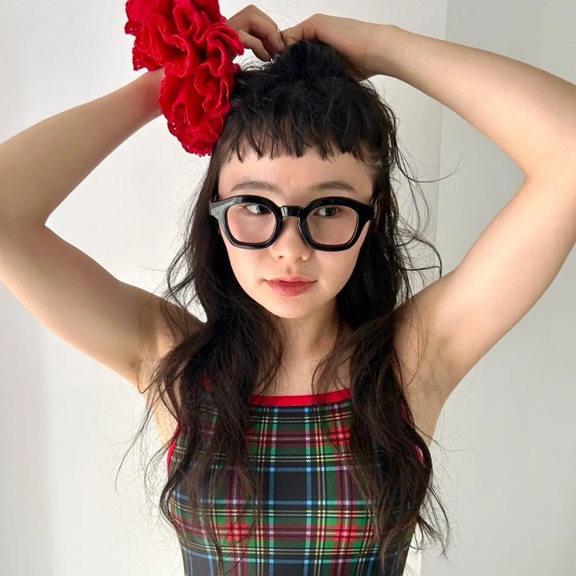 セミロング カラー 🐏Yuna＊透明感 ハイトーンカラー✨のヘアスタイル