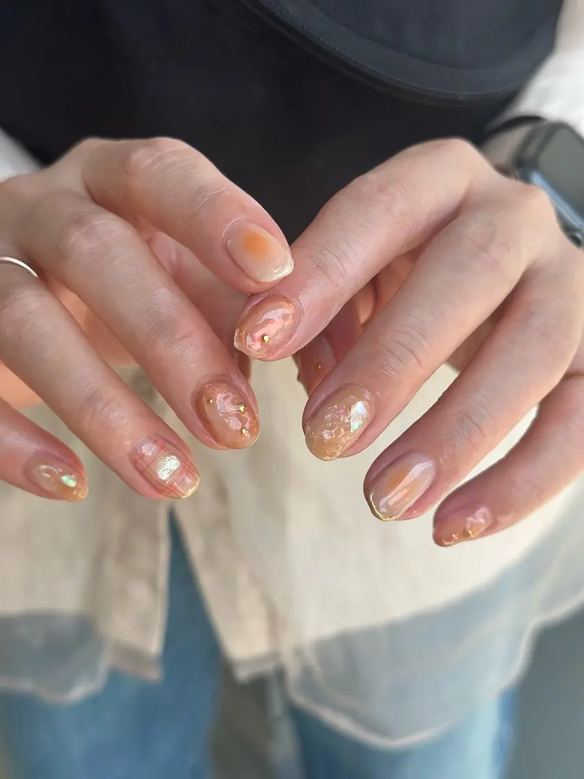 ネイル 韓国ネイル ニュアンスネイル シンプルネイル Signail +のネイルデザイン