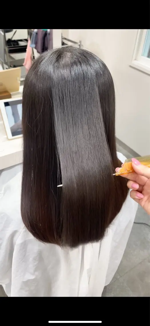 ロング 髪質改善 縮毛矯正 トリートメント 美髪矯正特化美容師✨ あんりのヘアスタイル